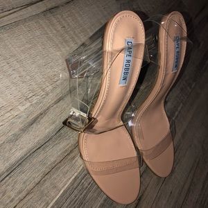 Nude/ Clear Heels!